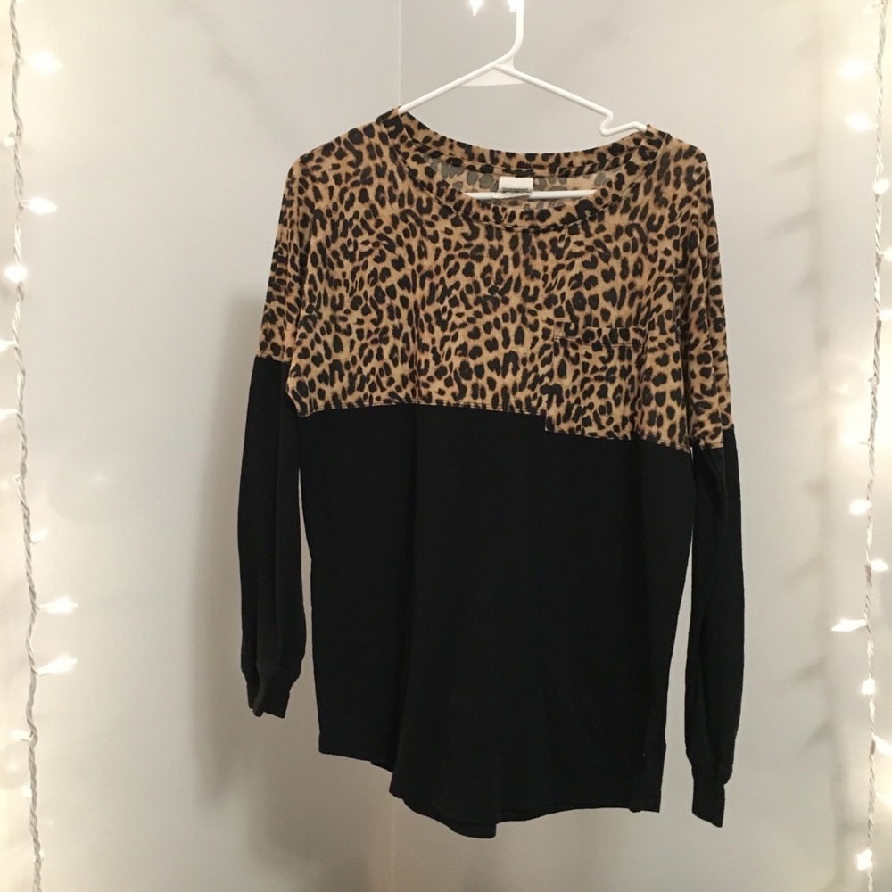 PINK cheetah print long sleeve
